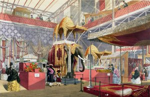 素晴らしい展覧会、1851年：インドなし。 Dickinson Bros. 作： Joseph Nash